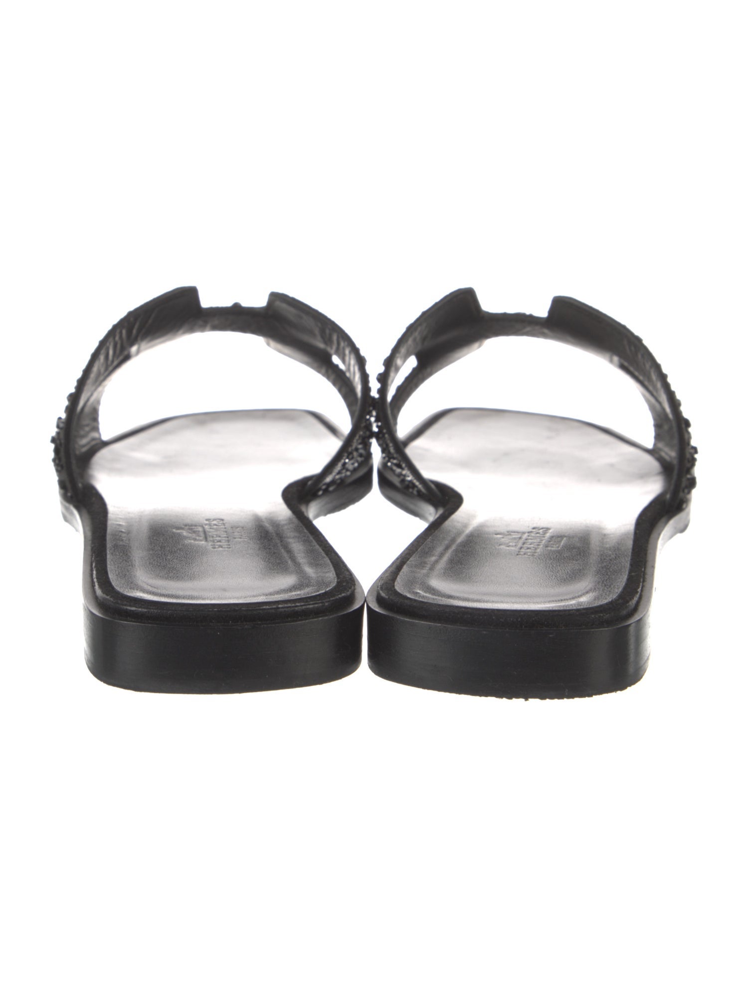 Hermès Oran Leather Slides